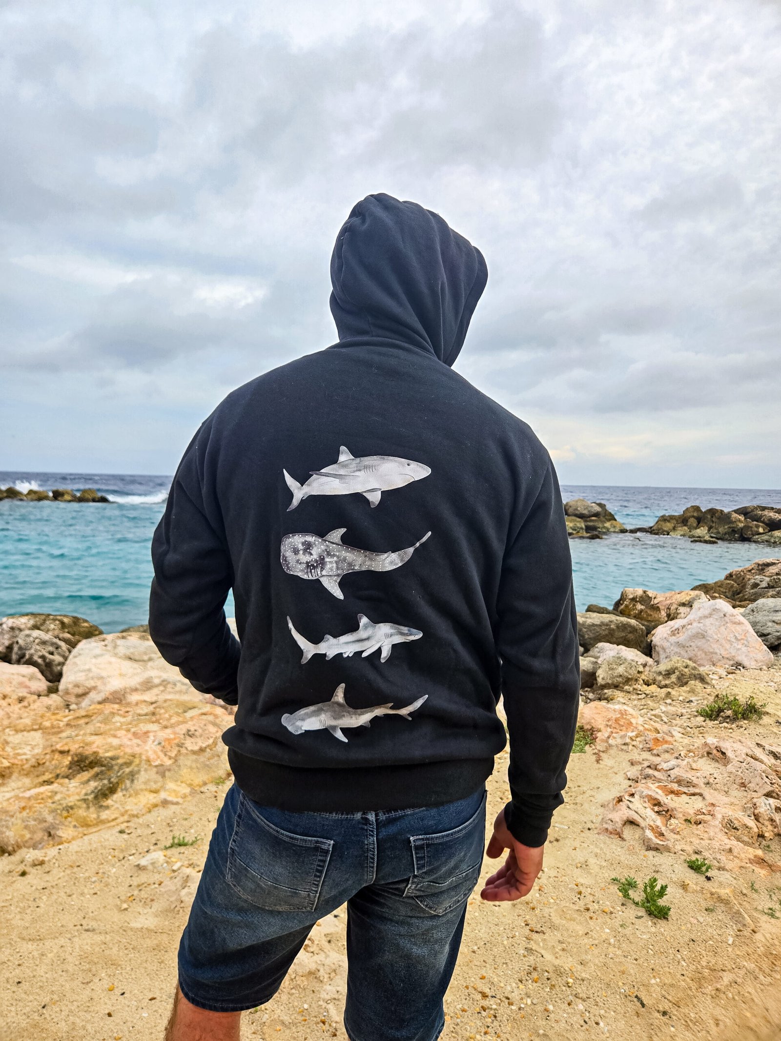 Buzo Hoodie Sharks - oversize unisex - Image 3