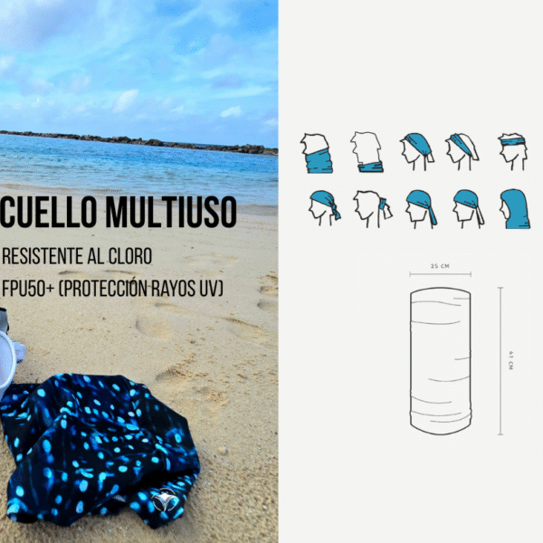 Cuello Multiuso - Lycra protección UV50+